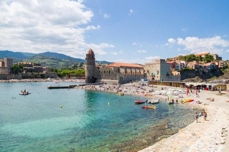 Vue Imprenable - Piscine - Parking Prive - Terrasse - Collioure Apartman Kültér fotó